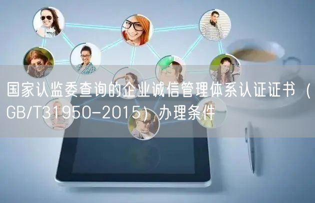 國家認監委查詢的企業誠信管理體系認證證書（GB/T31950-2015）辦理條件(8)